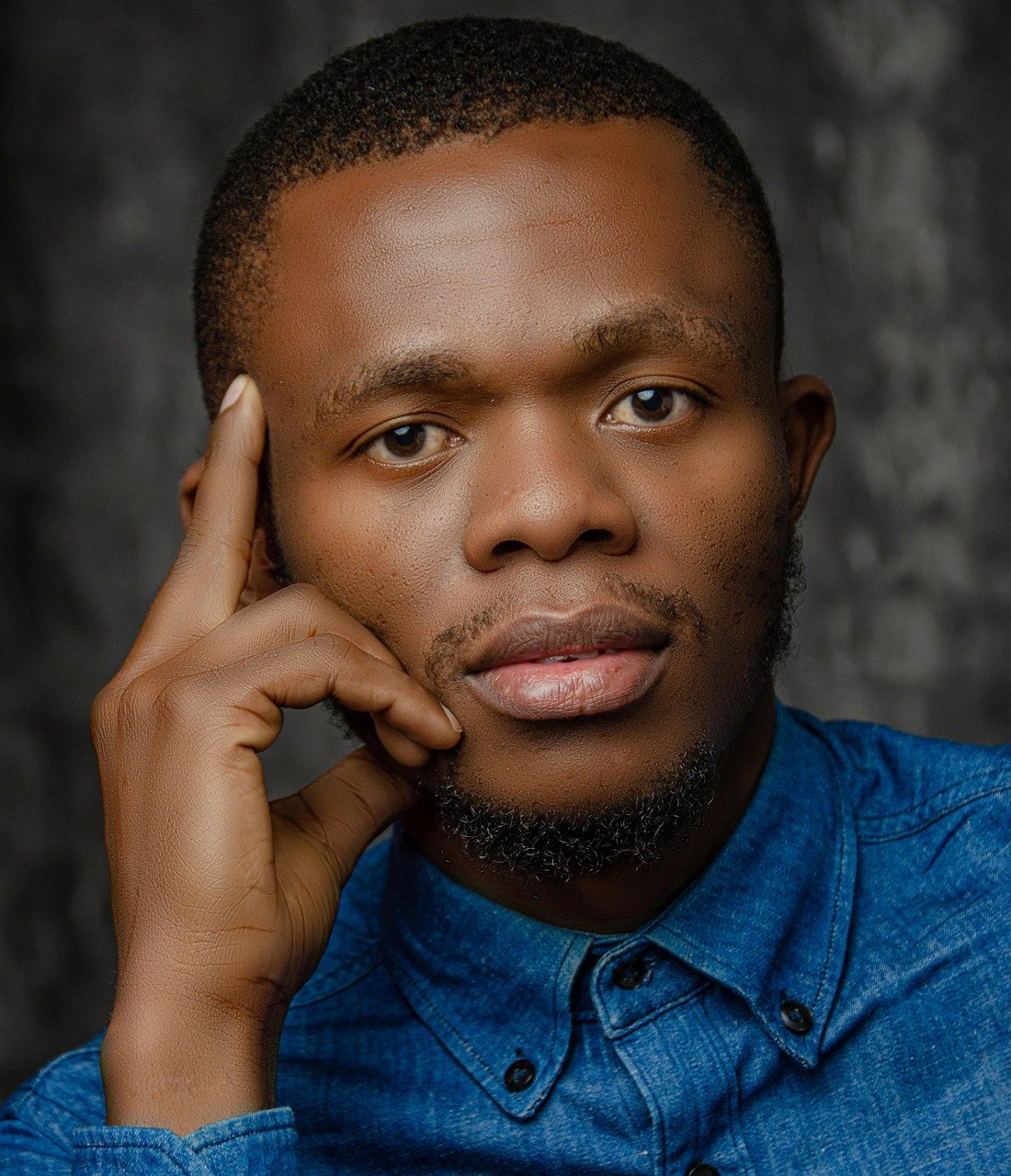 man, black, portrait, young, guy, male, model, pose